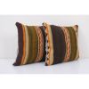 16" x 16" Sofa Kilim Square Pillow Cover | Cushion in Pillows by Vintage Pillows Store. Item made of wool