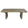 Haussmann® Wood Natural Edge Bench 48 in x 18 x 18 in | Benches & Ottomans by Haussmann®