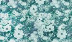 Friends & Anemones Green Wallpaper | Wall Treatments by Stevie Howell. Item made of paper