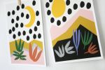 Abstract Marfa Print Set | Prints by Leah Duncan. Item made of paper compatible with mid century modern and contemporary style