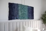 Wild Silk Color Field Wall Hanging - Indigo | Tapestry in Wall Hangings by Tanana Madagascar. Item made of fiber