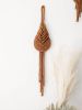 THE PIPA Modern Macrame Wall Hanging in Camel/Brown | Wall Hangings by Damaris Kovach. Item made of cotton compatible with minimalism and modern style