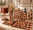 Handmade Home Decor Set, Geometric  Collection, Scandinavian Interior Decor, Special Gifts, Marquetry, wood | Furniture by Vesta Corte