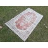 Distressed Turkish Red Small Rug 3'1" X 5'1" | Rugs by Vintage Pillows Store. Item composed of cotton and fiber