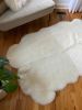 Sacred Spaces Collection: Extra Cuddly White Shorn Sheepskin | Area Rug in Rugs by East Perry. Item composed of wool & fiber