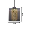 Arin Mesh Wide Hanging Lamp | Pendants by Home Blitz. Item made of brass works with minimalism & contemporary style