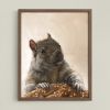 Brigette With A Bagel | Prints by The Ugly Cat Studio
