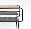 2 Units Iron and Wood Bedside Table / Nightstand | Tables by Manuel Barrera Habitables. Item made of oak wood