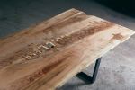 Live Edge Maple Canyon Dining Table | Tables by Urban Lumber Co.. Item made of maple wood with steel