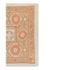 Vintage Neutral Tan Central Asian Suzani Textile, Embroidere | Tablecloth in Linens & Bedding by Vintage Pillows Store
