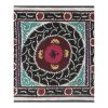 Suzani Tapestry - Pink Bukhara Uzbek Table Cloth - Tribal Em | Tablecloth in Linens & Bedding by Vintage Pillows Store