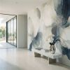 BLUE BLOOMS — Navy & Ivory Floral Wallpaper Pattern | Wall Treatments by ELLE WALLS