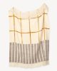 Split Grid Throw Turmeric | Linens & Bedding by MINNA