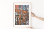 Abstract photography print, 'Rust Flag' industrial wall art | Photography by PappasBland. Item composed of paper in contemporary or industrial style