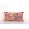 Handmade Turkish Sofa Carpet Cushion Cover, Faded Oushak Rug | Pillows by Vintage Pillows Store