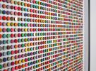 Two Thousand Five Hundred Dots Painting With Gold Leaf | Collage in Paintings by Amelia Coward