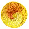 Large Yellow Woven African Basket | Serveware by Reflektion Design