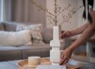Vase Hexad 26 - Wood Dust Waste | Vases & Vessels by Tropico Studio. Item made of synthetic
