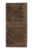 1980s Vintage Turkish Kilim Flat Weave Area Rug 5'3'' x 6'1' | Rugs by Vintage Pillows Store. Item composed of cotton and fiber