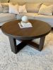 Custom Made Black Walnut Round Coffee Table | Tables by Good Wood Brothers. Item composed of walnut