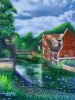River Melody - Framed Original Impressionist Landscape Painting | Oil And Acrylic Painting in Paintings by Eman's Gallery