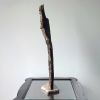 Tree Bark Driftwood Art Sculpture "Crusty Cusp" | Sculptures by Sculptured By Nature  By John Walker. Item made of wood works with minimalism style