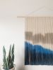 Extra Large Hand Dyed Modern Macrame Wall Hanging | Wall Hangings by Love & Fiber. Item composed of cotton & fiber