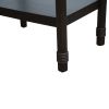 Ellpa Mango wood & marble side table-Ebnoy | End Table in Tables by Mango Furniture Co. Inc.
