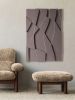 Textured 3D Geometric Wall Art - Modern Abstract Relief Sculpture | Wall Sculpture in Wall Hangings by Vaiva Art Atelier
