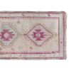 Handknotted Mid 20th Century Pink Vintage Herki Runner | Runner Rug in Rugs by Vintage Pillows Store. Item composed of cotton & fiber