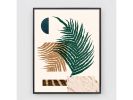 Botanical Collage Print with Minimalist Abstract Geometric | Prints by Capricorn Press. Item composed of paper compatible with boho and minimalism style