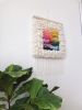 RAINBOW SQUARE woven wall hanging | Macrame Wall Hanging in Wall Hangings by Nova Mercury Design. Item composed of cotton and fiber
