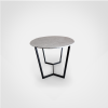 Ellipse - Statuarietto marble Dining table | Tables by DFdesignLab - Nicola Di Froscia. Item composed of metal and marble in contemporary style