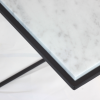 FramE - Carrara marble side table | Tables by DFdesignLab - Nicola Di Froscia. Item composed of steel and marble in minimalism or contemporary style
