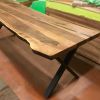 Custom Wood Dining Table | Tables by Ironscustomwood. Item composed of walnut and metal