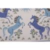 Colorful Uzbekistan Suzani Table Runner, Uzbek Blue Silk Emb | Tablecloth in Linens & Bedding by Vintage Pillows Store