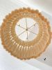 Handmade Macrame Chandelier, Bohemian Beige Tassel Pendant Light, Boho Fringe Ceiling Lamp for Modern Home & Hotel Decoration | Macrame Wall Hanging in Wall Hangings by RavaTapestryArt