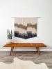 Extra Large Teal Macrame Wall Hanging / Fibber Art | Wall Hangings by Love & Fiber | Rush Creek Lodge at Yosemite in Groveland. Item made of cotton & fiber