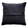 Black Bella Handwoven Cotton Decorative Throw Pillow Cover | Cushion in Pillows by Mumo Toronto. Item made of cotton works with boho & country & farmhouse style