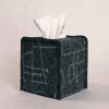 Tissue Box Cover Merino Wool Felt 'Chalkline' Charcoal | Decorative Box in Decorative Objects by Lorraine Tuson