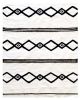 Roxie Handwoven Black and Cream Area Rug | Rugs by Mumo Toronto. Item composed of wool