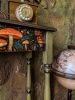 Hand -Painted Amanita Console Table: Rustic Forest Decor Acc | Tables by Birds and Gardens Inc
