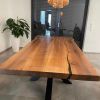 Custom Black Walnut Table | Dining Table in Tables by Ironscustomwood. Item made of walnut with steel