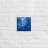 Canvas Print - Thunder - Fluid Abstract Blue Storm Art | Work by Eman's Gallery