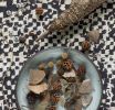 Tjap, Alabaster | Fabric in Linens & Bedding by Philomela Textiles & Wallpaper. Item composed of canvas
