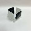 Black & White Glass Candleholder | Candle Holder in Decorative Objects by Sand & Iron