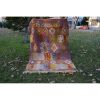 Vintage Pink Blue Turkish Kilim Rug - Designer Wool Carpet | Area Rug in Rugs by Vintage Pillows Store. Item composed of wool and fiber