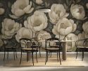 Sage Noir — Bold Florals Luxury Wallpaper Mural | Wall Treatments by ELLE WALLS