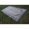 Vintage Distressed Turkish Oushak Rug - Designer Carpet | Runner Rug in Rugs by Vintage Pillows Store. Item made of cotton