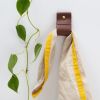 Small Wide Leather Wall Strap [Round End] | Storage by Keyaiira | leather + fiber | Artist Studio in Santa Rosa. Item composed of leather